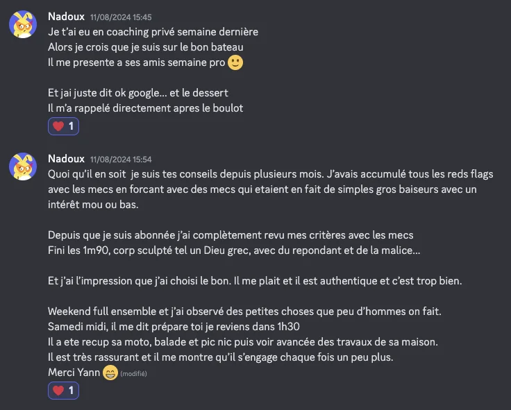 Témoignage recommandation formation