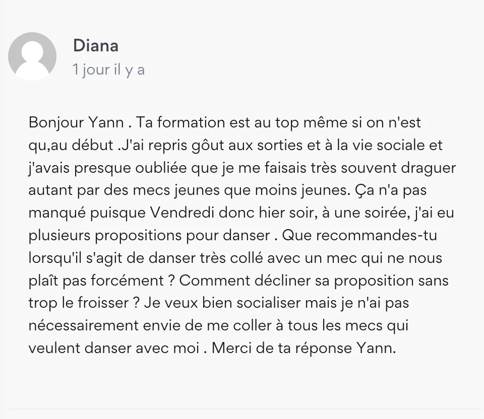 Témoignage satisfaction client